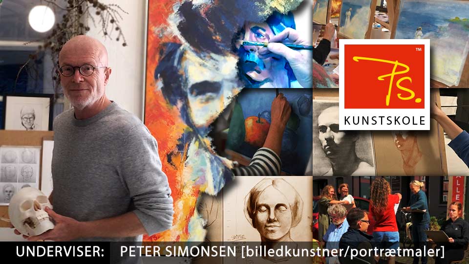 PS Kunstskole - Kreative tegnekurser og malekurser i Aarhus med faglig og inspirerende undervisning af Peter Simonsen billedkunstner