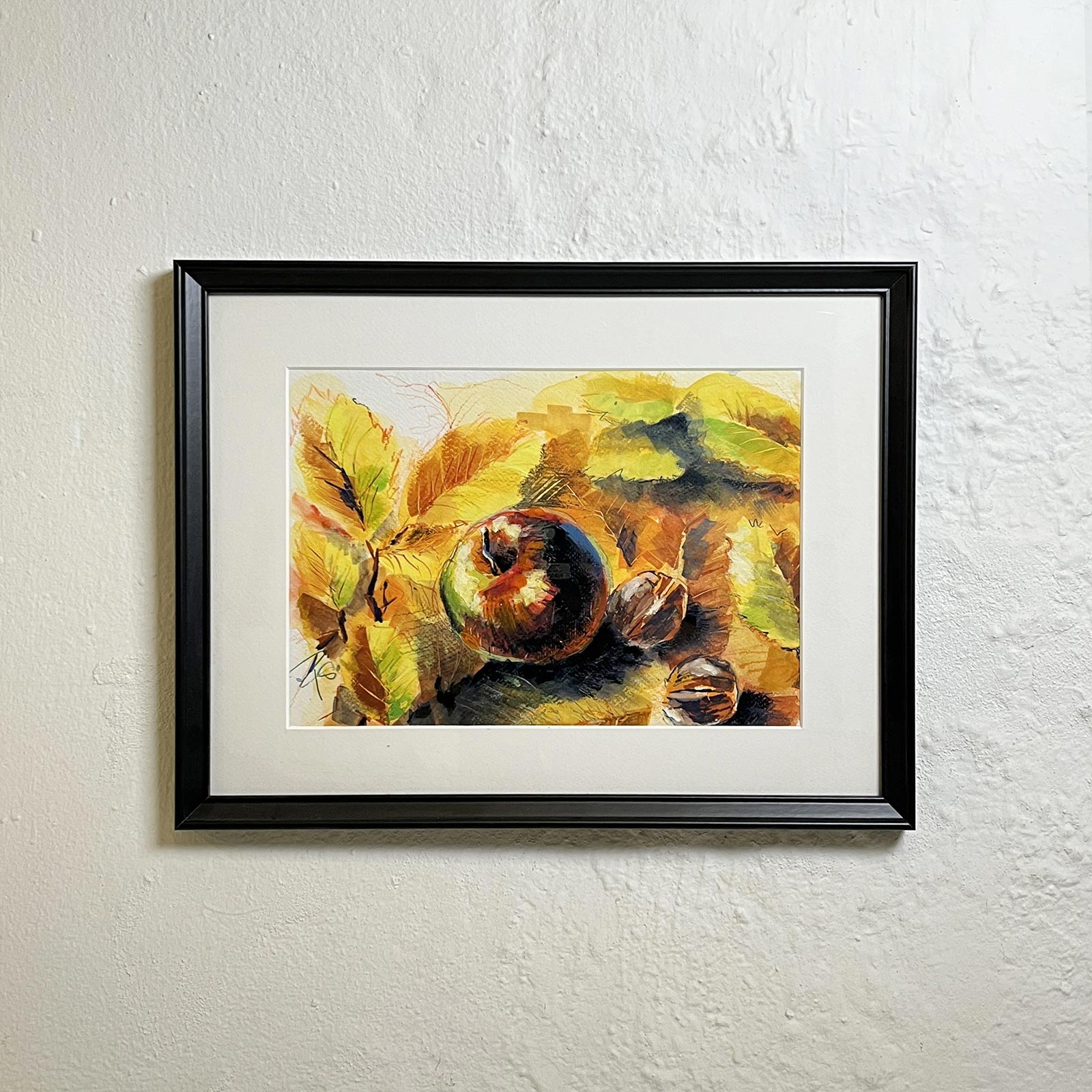 Efterårstoner - akvarel malet af billedkunstner Peter Simonsen.