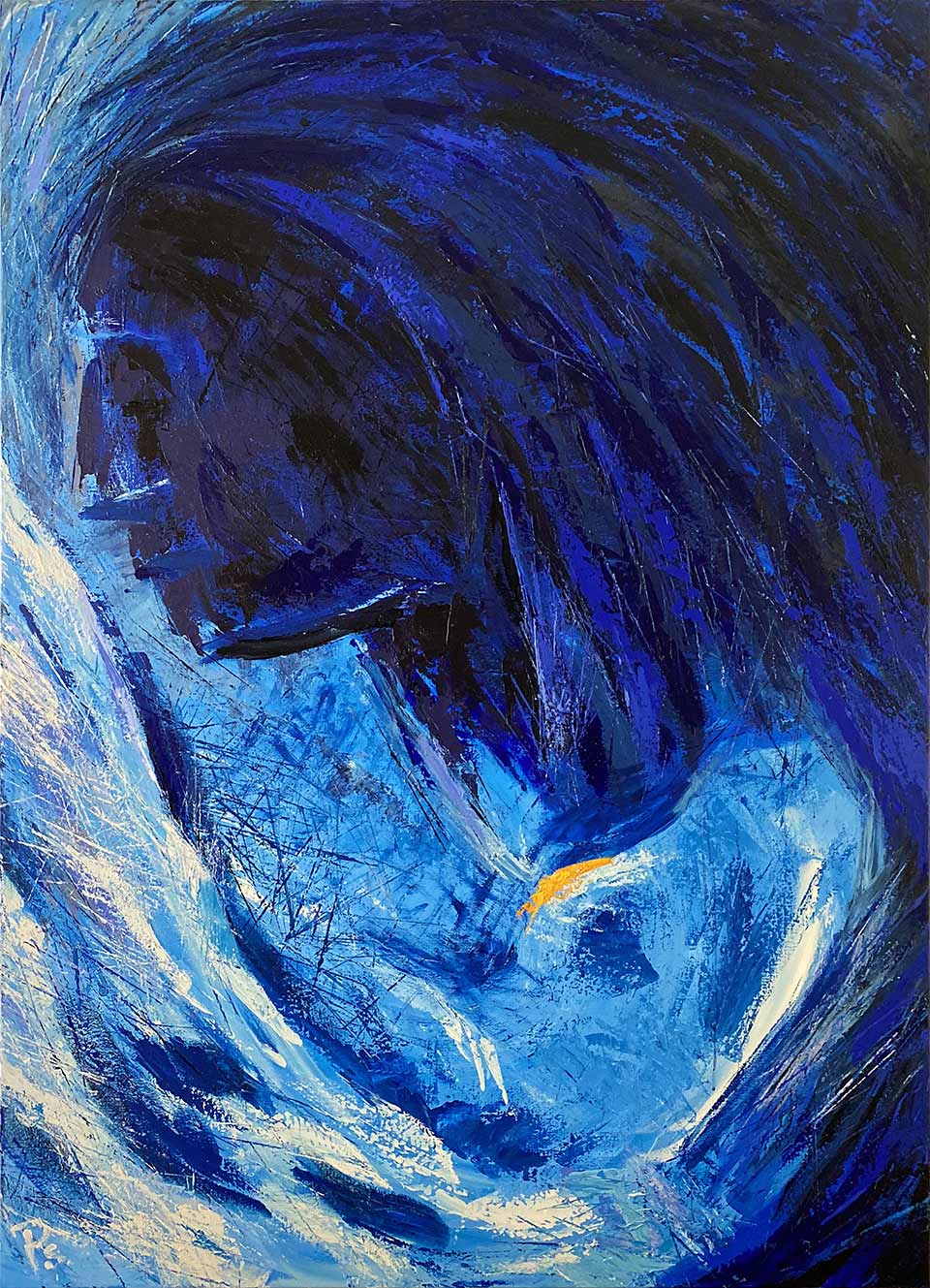 Maleriet ’DAG 1' er ét ud af otte malerier i den kunstneriske fortælling 'The Creation RMS&', der favner alle de store religioner, mytologier samt naturvidenskaben. Billedkunstner Peter Simonsen
