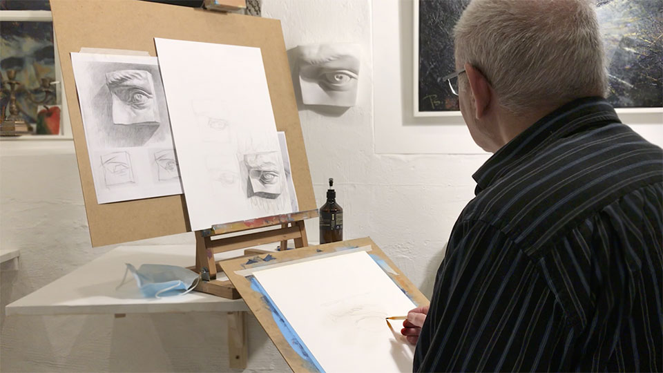 Charles Bargue tegnekursus 'Cours de dessin' på PS Kunstskole i Aarhus. For begyndere, let øvede og øvede