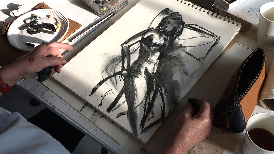Weekend tegnekursus - portrættegning og klassisk croquis tegning efter model, kursus i Aarhus