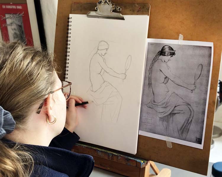 Charles Bargues klassisk tegneundervisning af billedkunstner og tegner Peter Simonsen